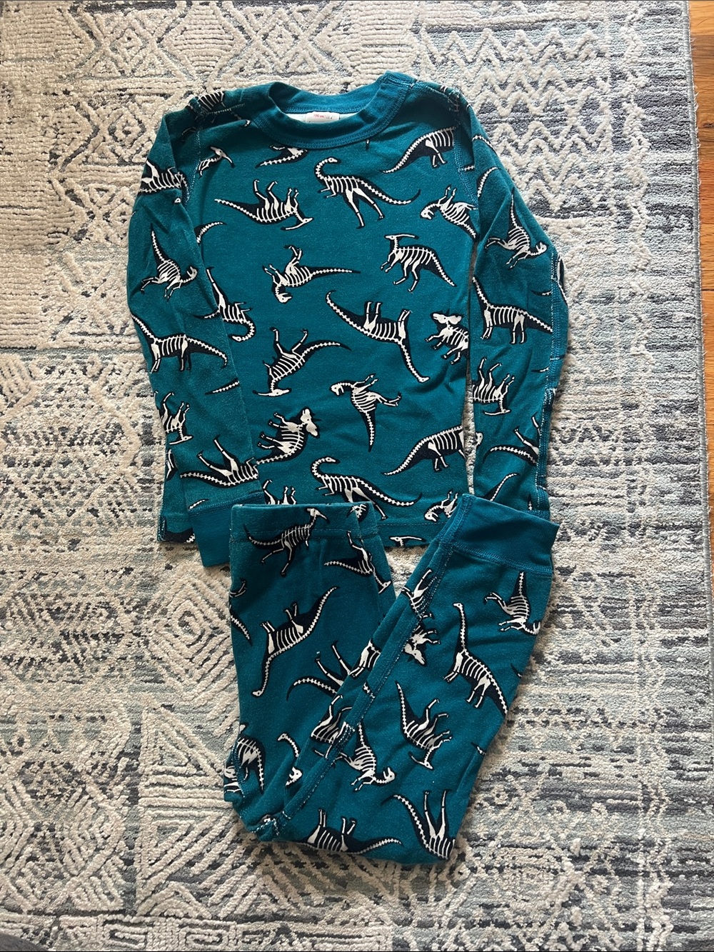 Hanna Andersson dinosaur skeleton pajamas